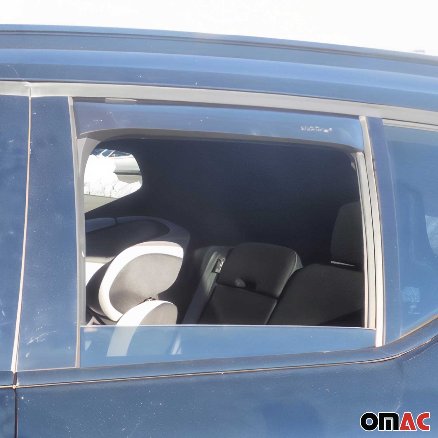 2019-2026 Volvo XC40 Window Visor Vent Rain Deflector 4Pcs Smoke