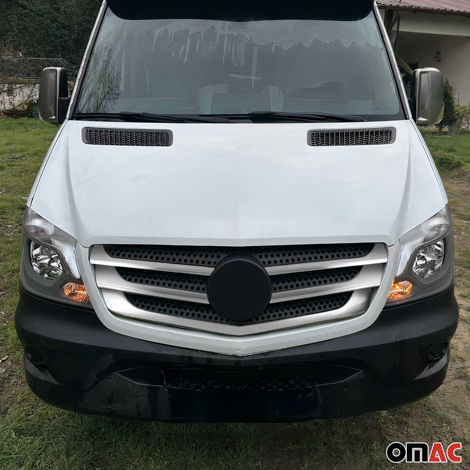 2014-2018 Mercedes Sprinter W906 Front Bumper Grill Trim Brushed Stainless Steel 5x