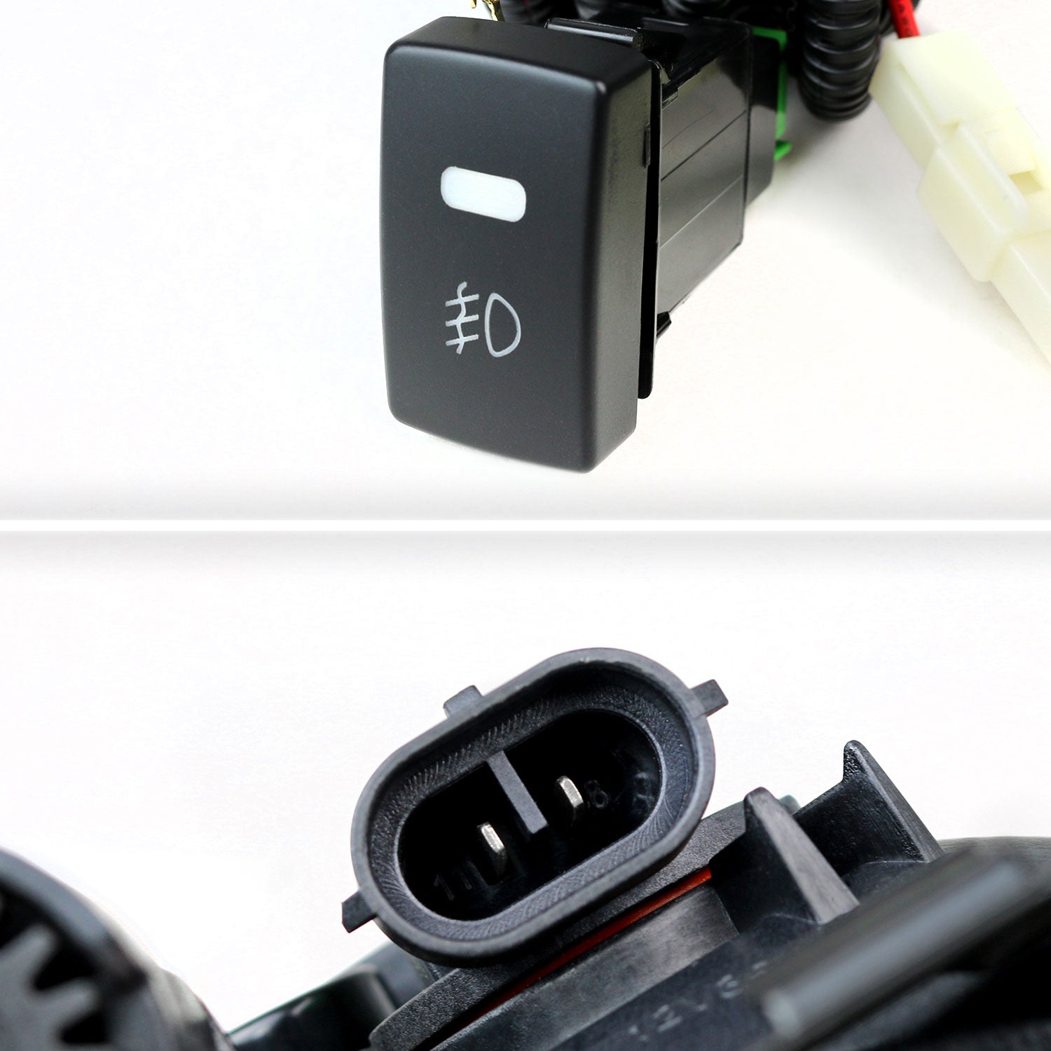 2015-2016 Honda CR-V 12V/35W H8 Fog Lights Kit Chrome Housing/Clear Lens