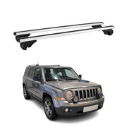 2007-2017 Jeep Patriot Roof Rack Cross Bars Silver