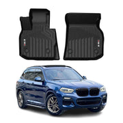 2018-2024 BMW X3 G01 Premium Floor Mats Liners First Row Front Black