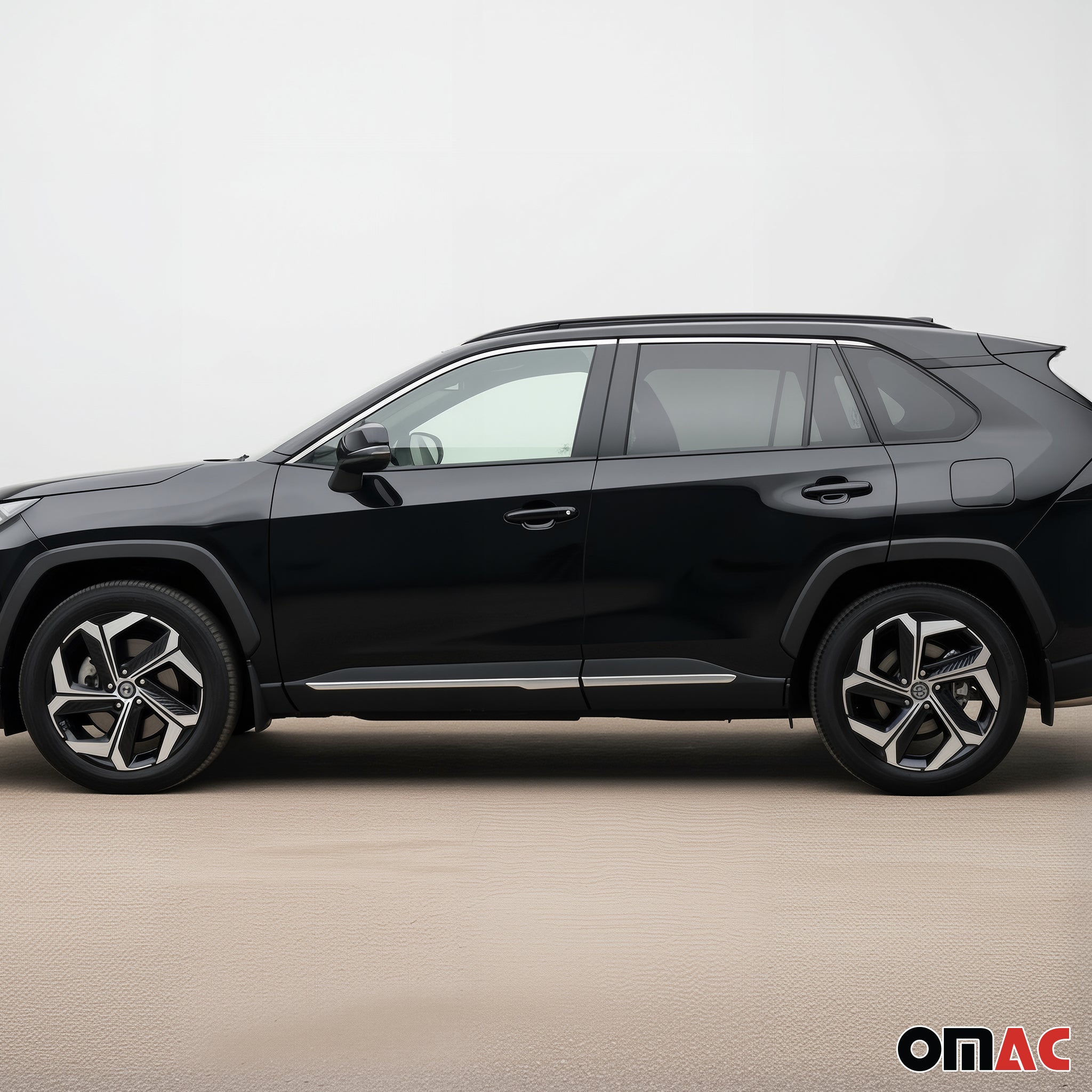 2022-2026 Hyundai Tucson Side Door Molding Trim Stainless Steel Silver 4x