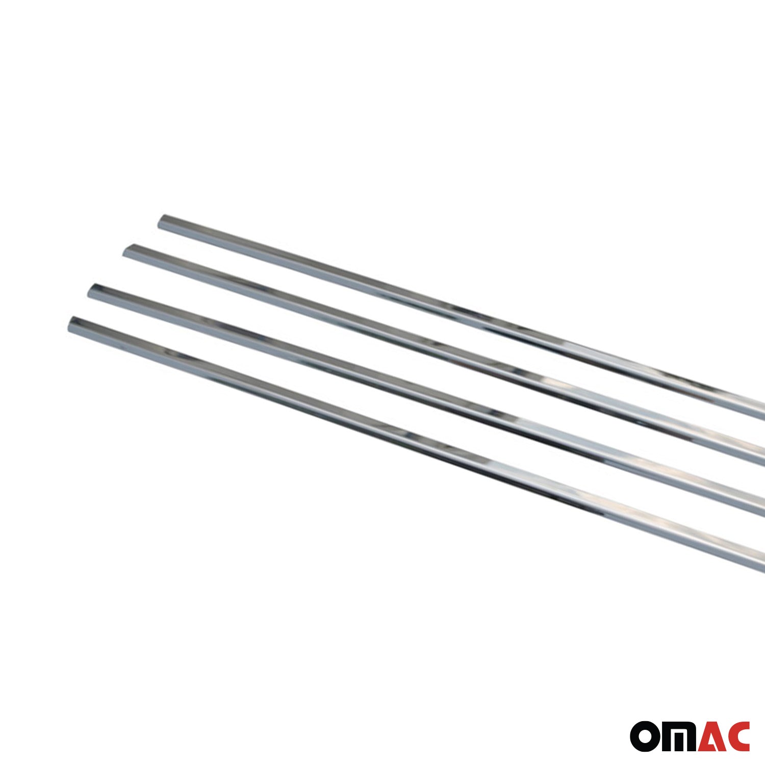 2009-2013 Toyota Corolla Window Molding Trim Streamer Stainless Steel Silver 4 Pcs