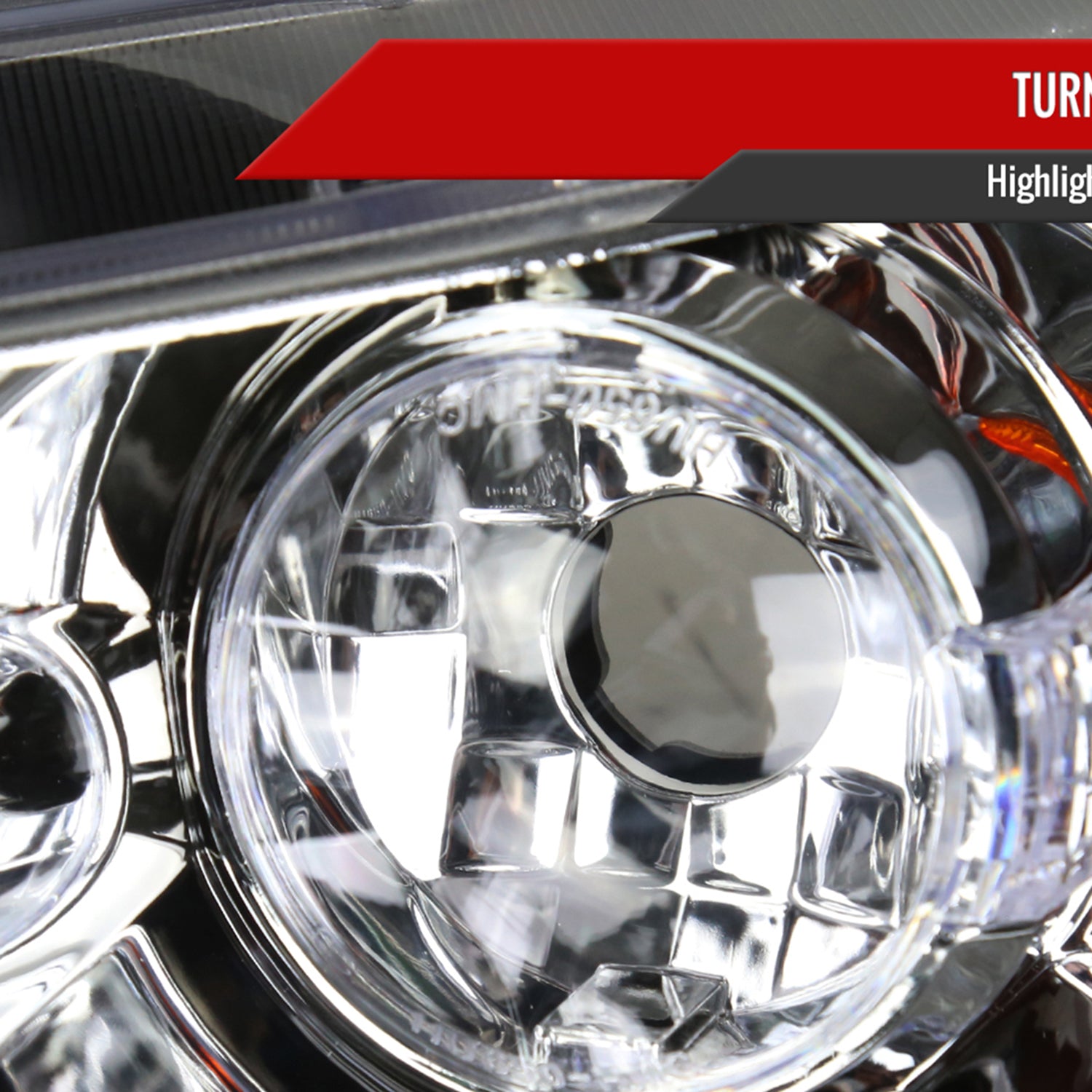 2006-2011 Honda Civic Coupe Dual Halo Projector Headlights Chrome/Clear Lens
