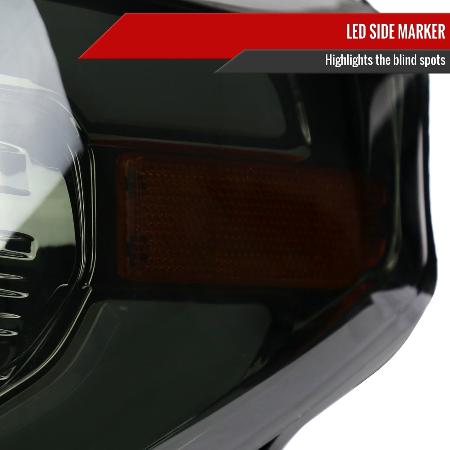 2014-2021 Toyota Tundra LED Turn Signal LED Bar Projector Headlights Smoke