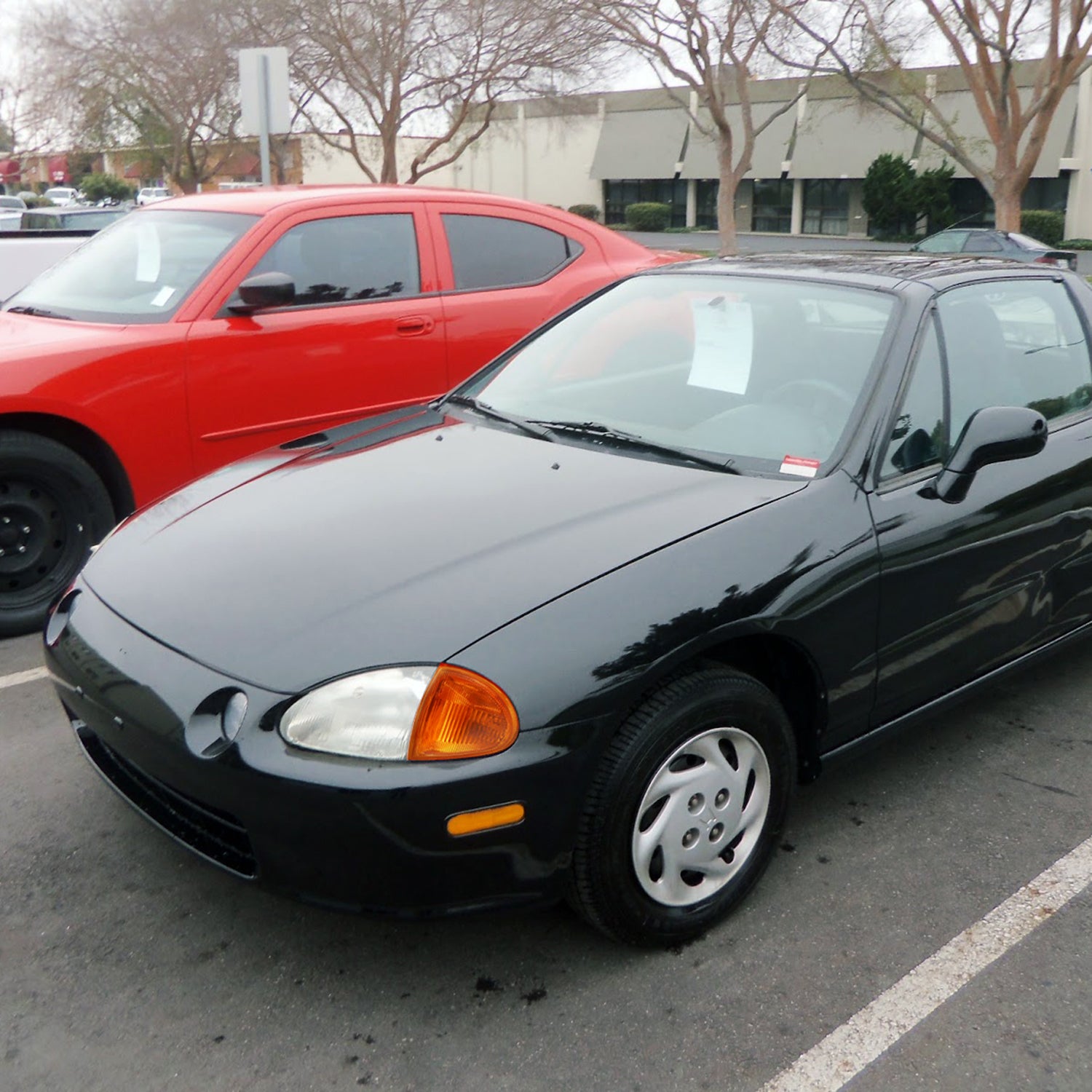 1993-1997 Honda Del Sol Corner Lights Chrome Housing/Amber Lens