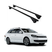 2011-2014 VW Jetta SportWagen Roof Rack Cross Bars Black