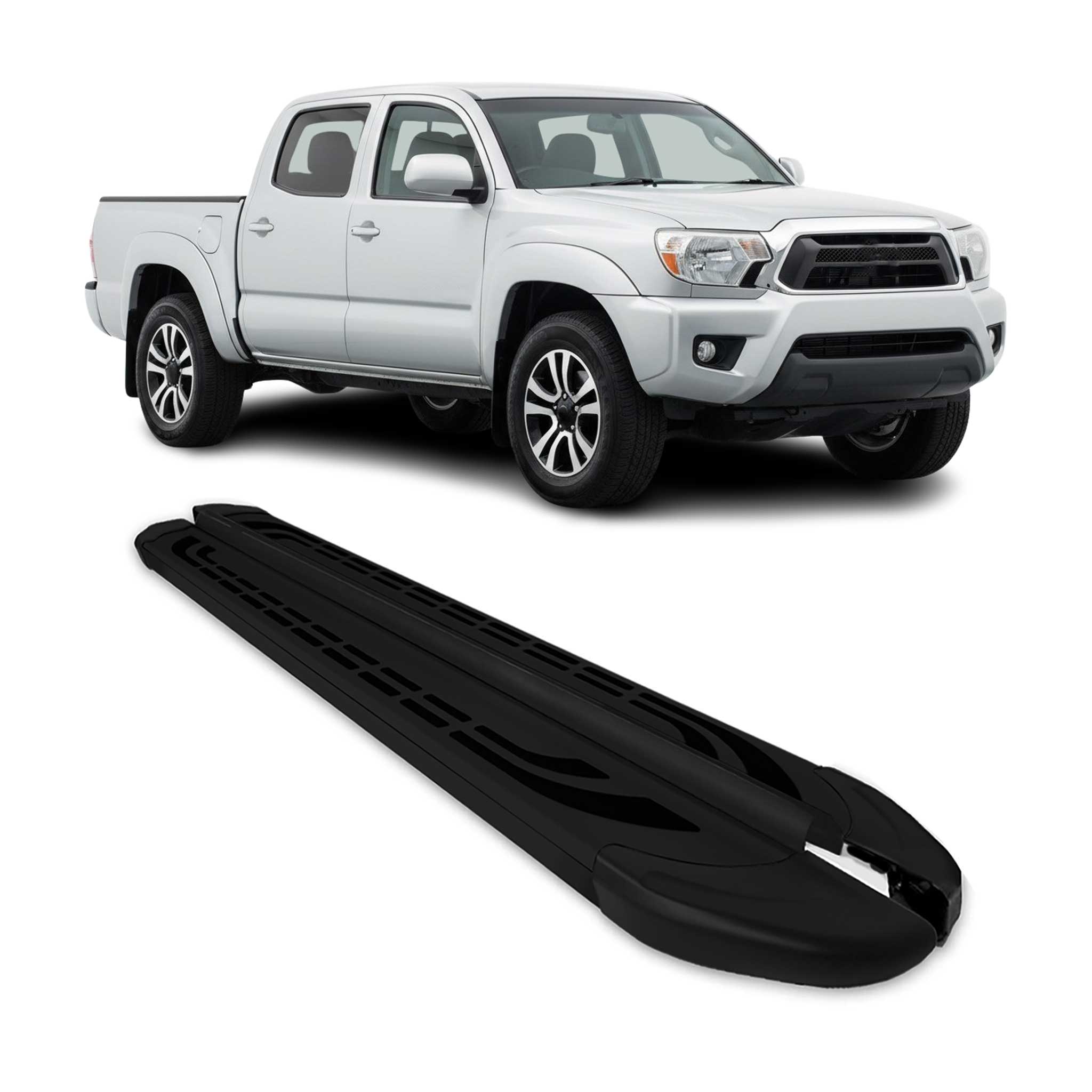 2005-2023 Toyota Tacoma Double Cab Nerf Bar Side Step Running Boards Alu 2x