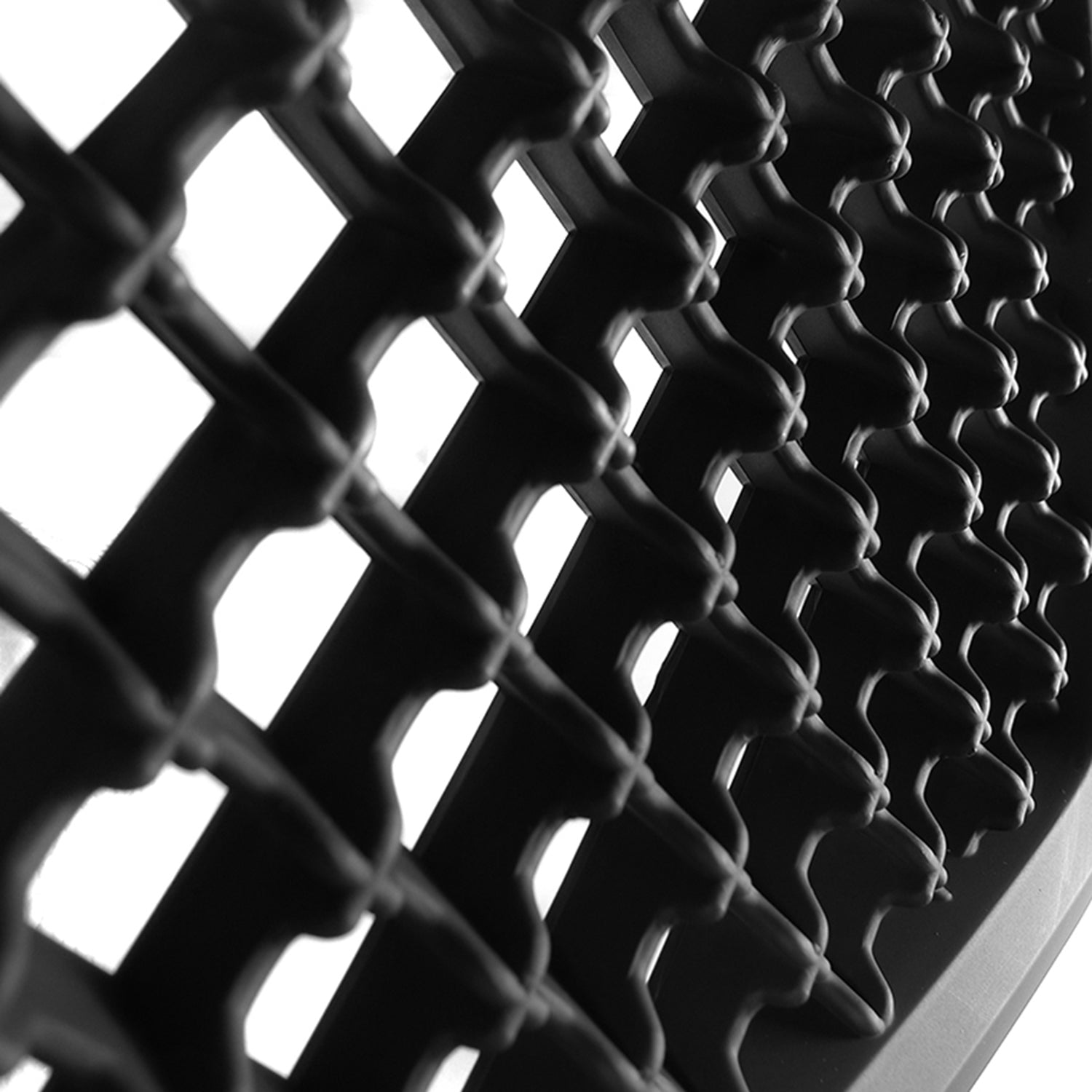 2003-2007 Cadillac CTS Matte Black ABS Mesh Grille