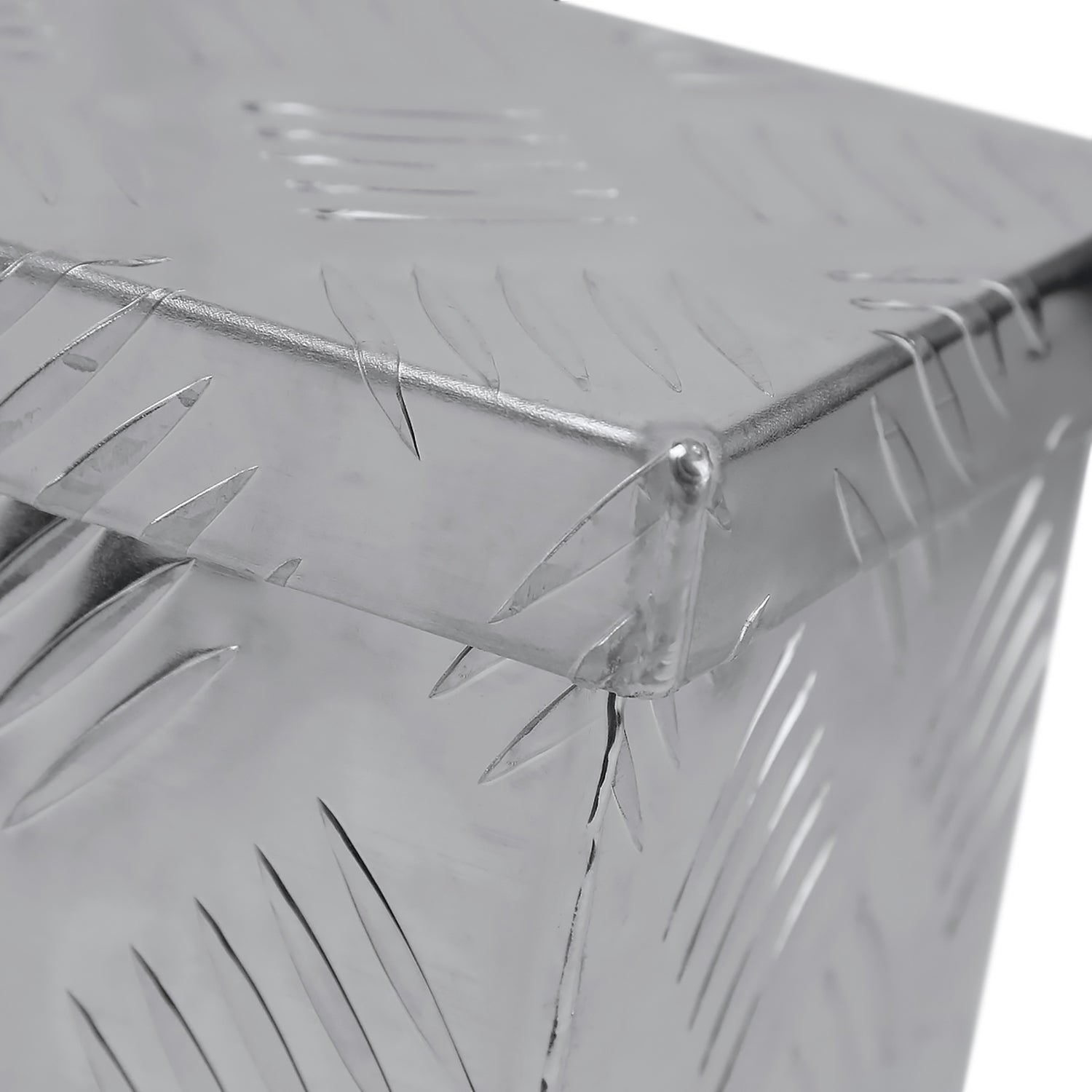 Universal 20" Heavy Duty Silver Aluminum Tool Box w/ Lock & Keys