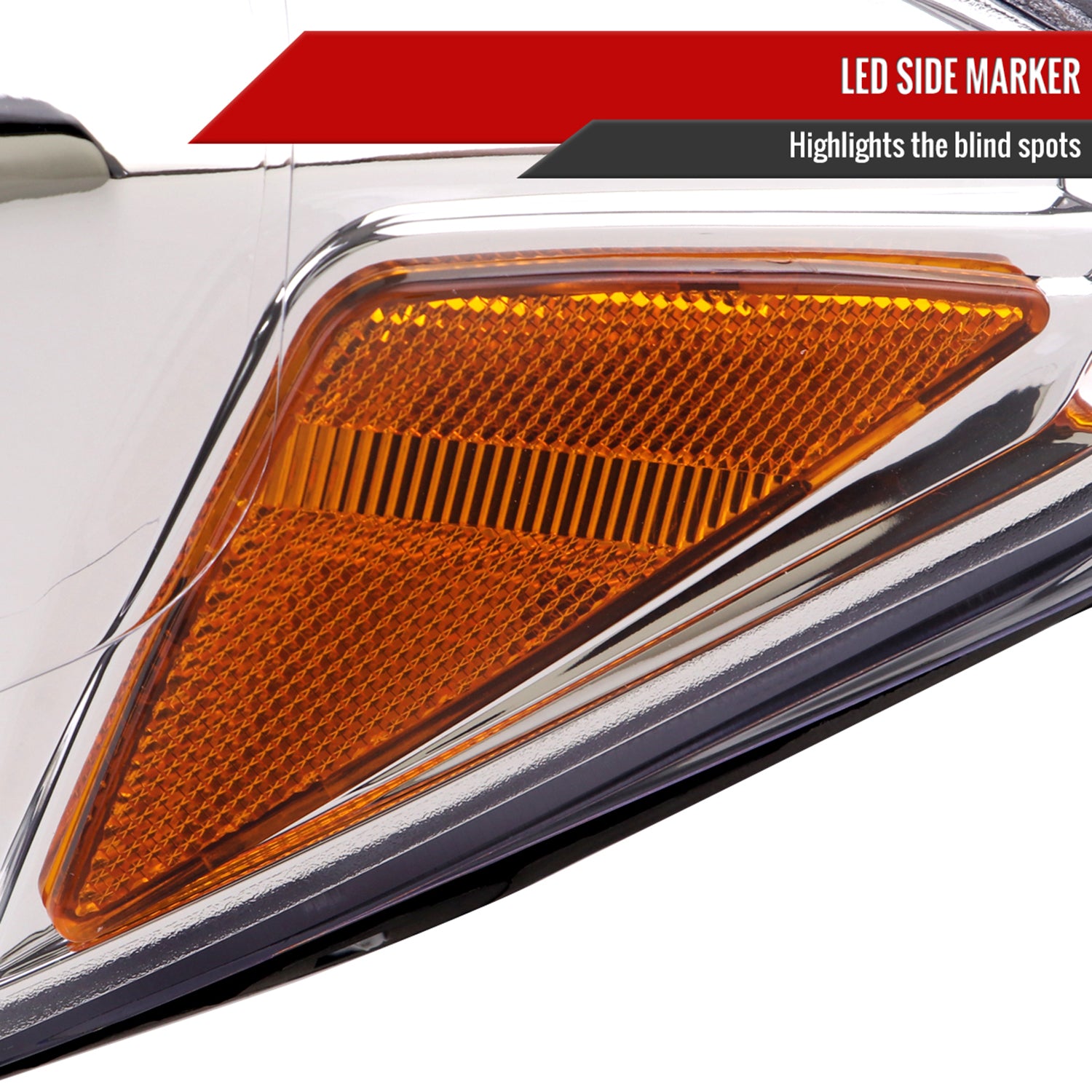 2016-2023 Toyota Tacoma Switchback LED C-Bar Projector Headlights Chrome/Clear