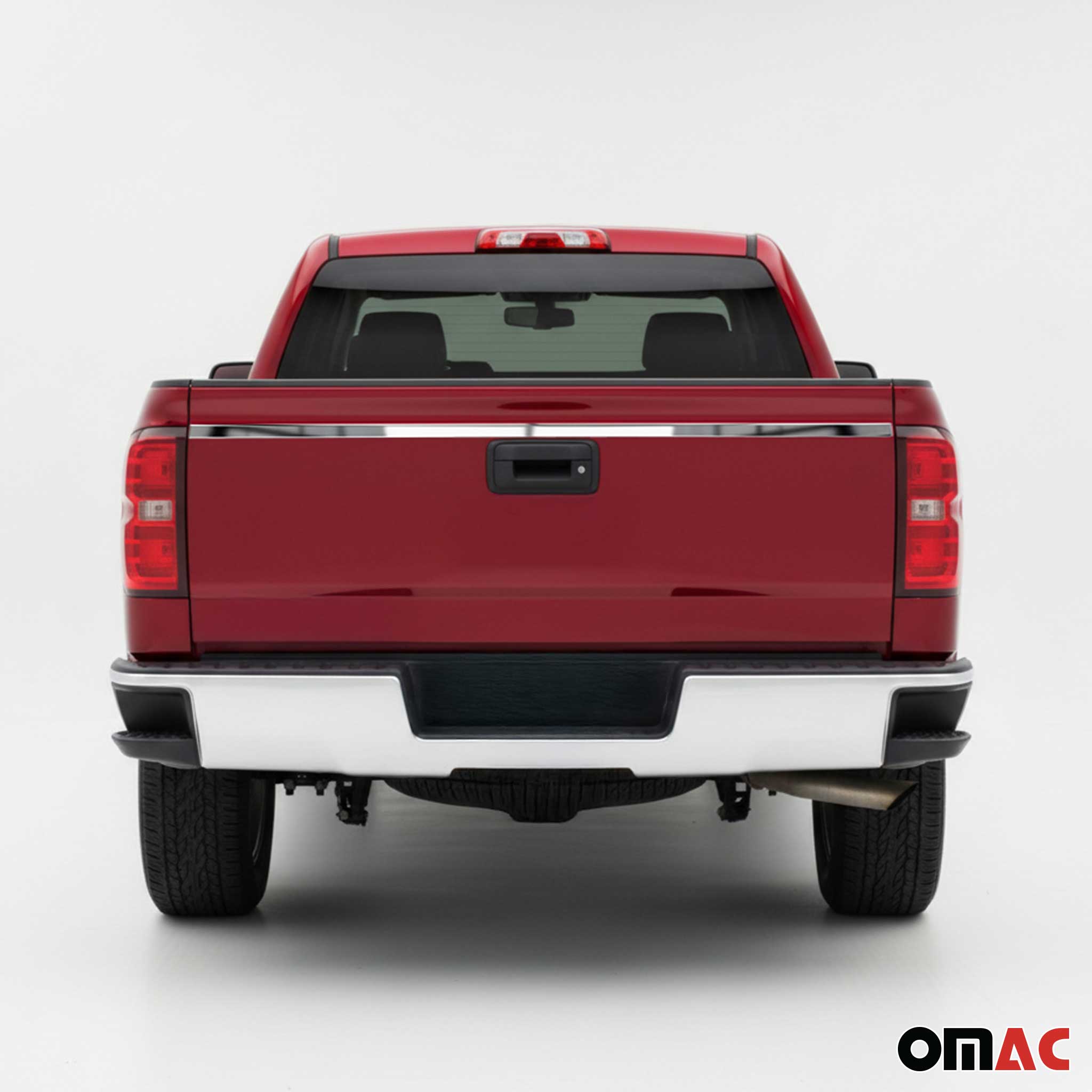 2014-2019 Chevrolet Silverado 1500 2500 3500 Lower Trunk Molding Trim Stainless Steel Silver