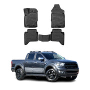2019-2023 Ford Ranger SuperCrew Floor Mats Liners Full Set All Weather Black