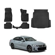 2021-2025 BMW 3 Series G20 Sedan 2019-2025 / M3 G80 Floor Mats & Cargo Liner Full Set All Weather Black