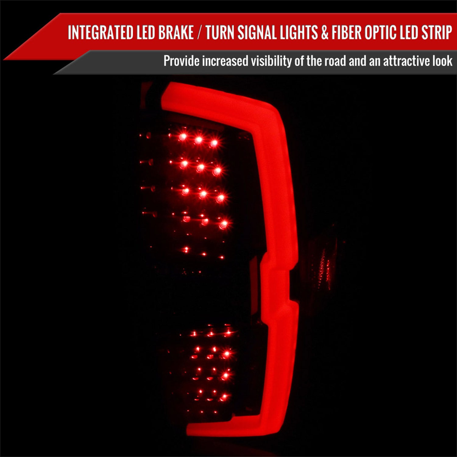 2016-2022 Toyota Tacoma LED Bar Tail Lights Glossy Black Housing/Smoke Lens