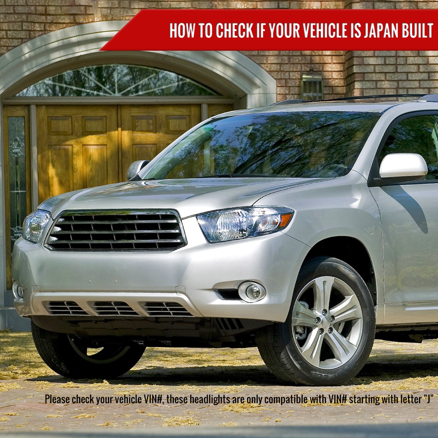 2008-2010 Toyota Highlander Factory Halogen Headlights Chrome/Clear