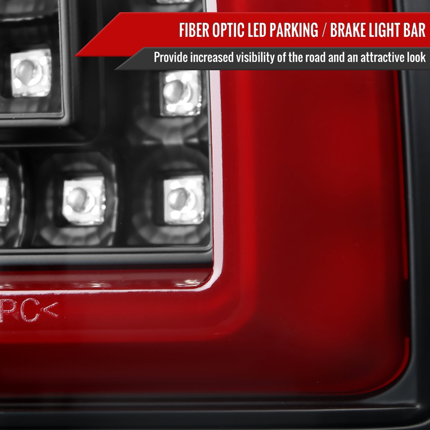 2000-2006 Chevy Suburban/Tahoe/Yukon/Yukon XL LED C Bar Tail Lights Black