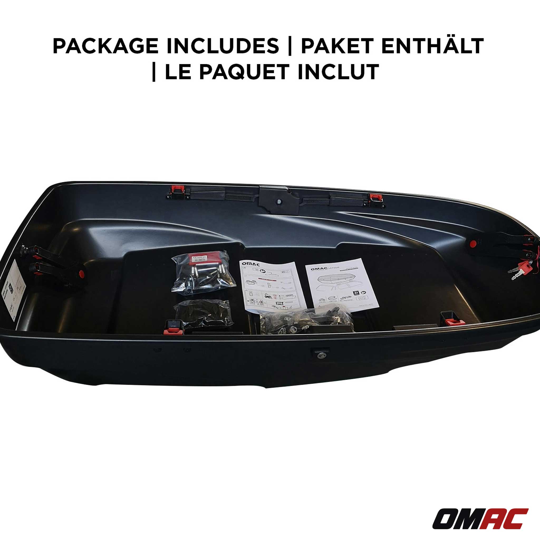 G3 Roof Box 17.7 cu ft PS UV-protected Matt Black Dual Side Opening