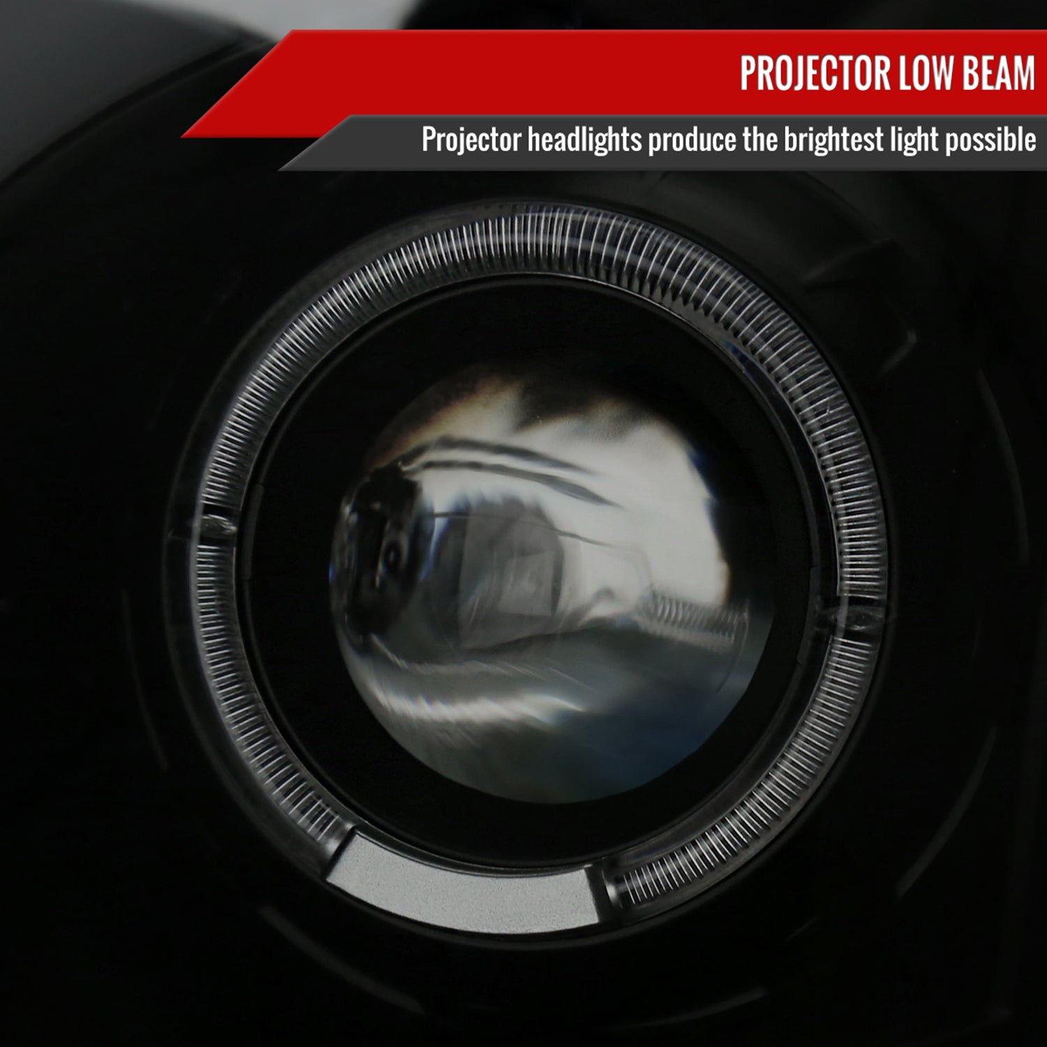 2003-2007 Cadillac CTS Halo LED Turn Signal Projector Headlights Smoke