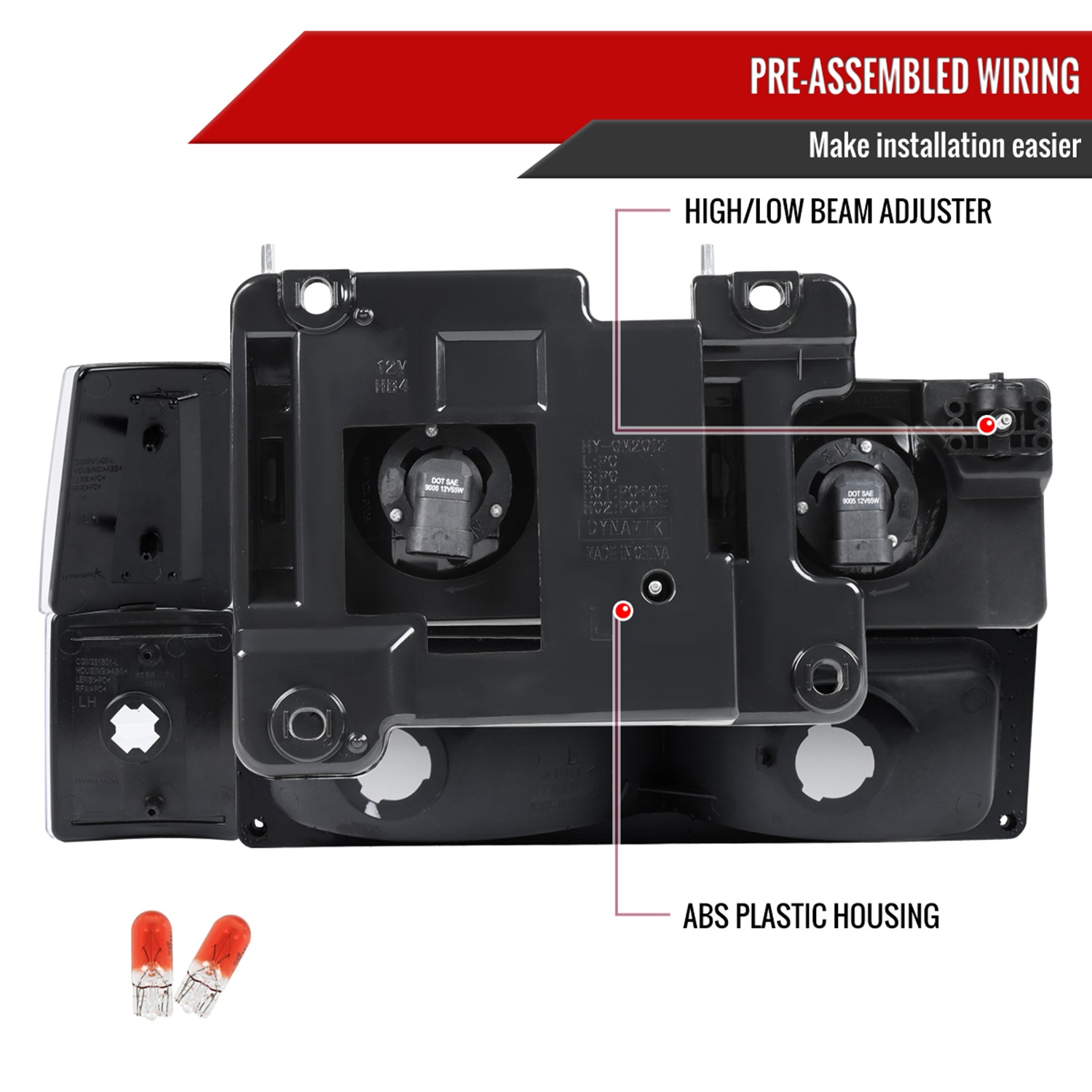 1994-1998 GMC C10 Sierra Yukon Factory Headlights Bumper&Corner Lamp