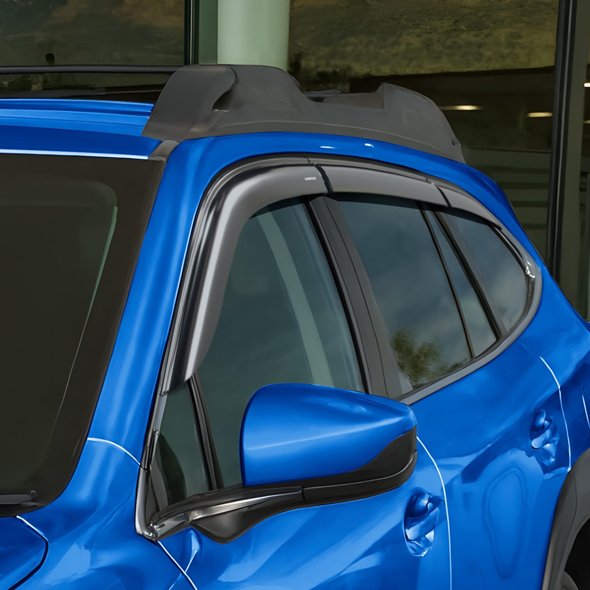 Goodyear Wind Deflectors for Subaru Outback 2020-2025 Tape-On Premium Smoke 6Pcs