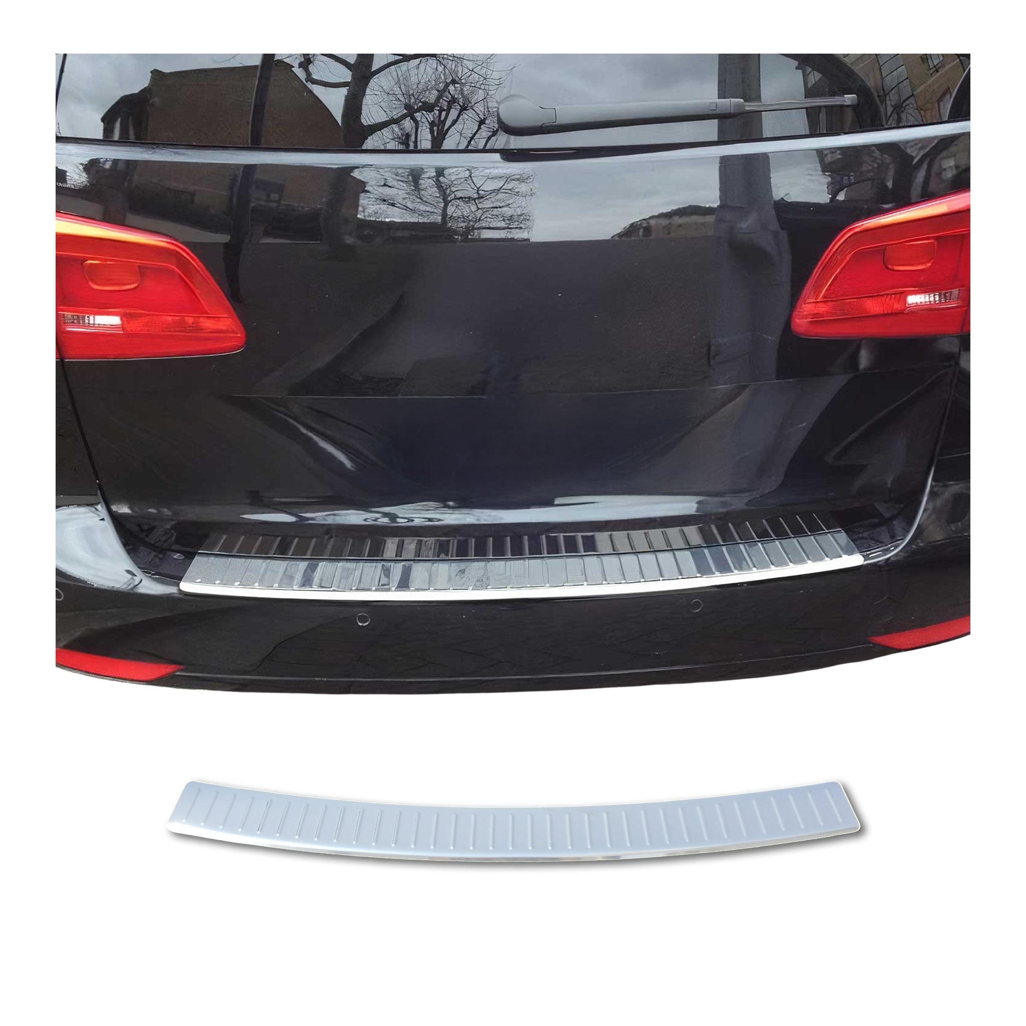 2010-2015 VW Touran Rear Bumper Guard Stainless Steel Glossy