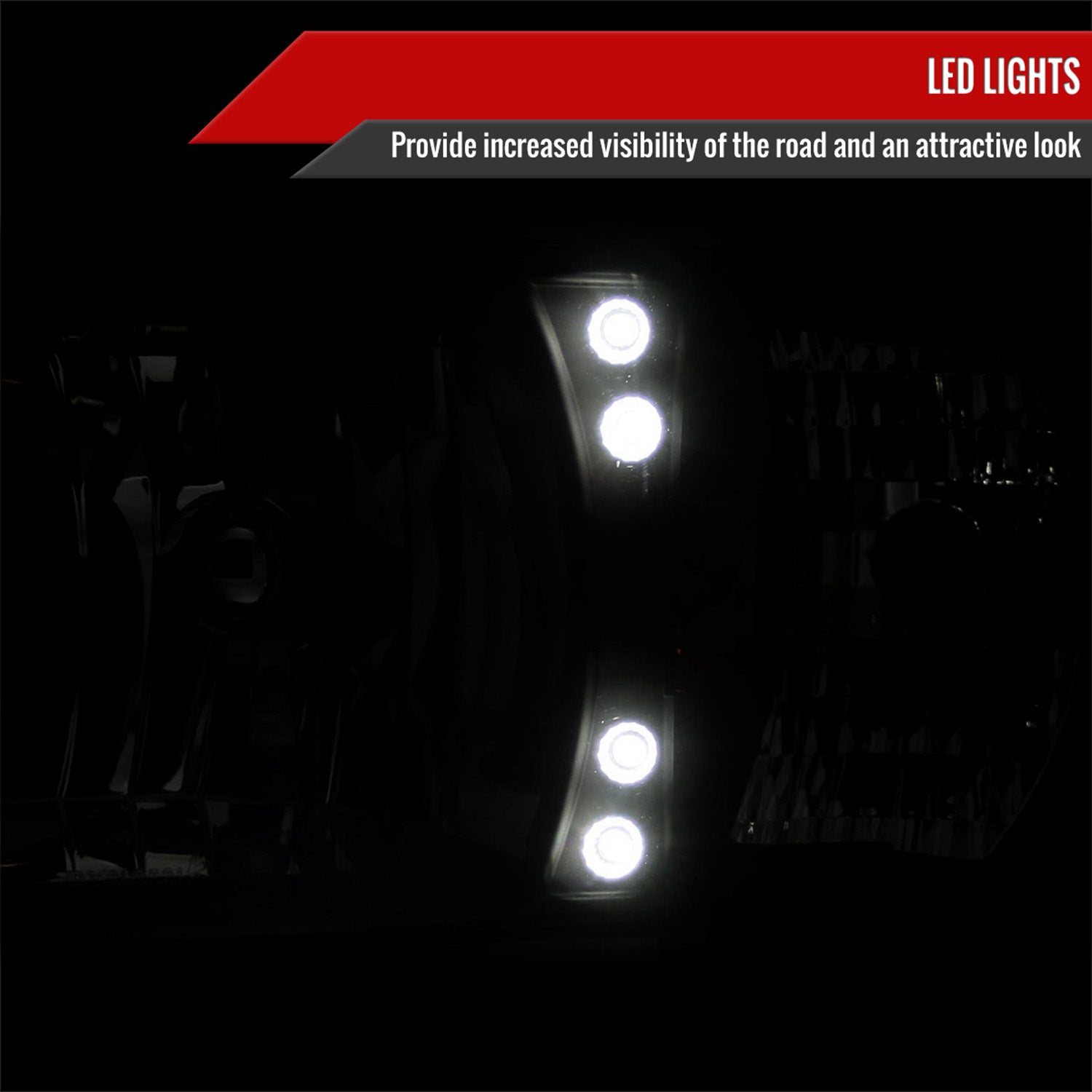 1994-2001 Dodge RAM 1500/ RAM 2500 3500 Crystal Headlights Chrome/Smoke