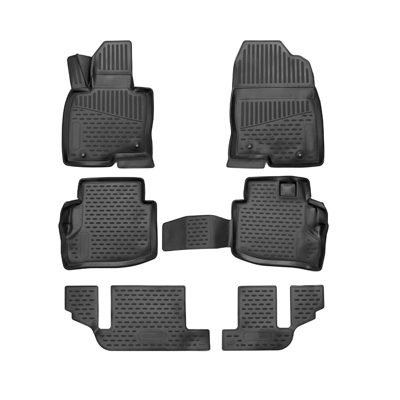 2016-2023 Mazda CX-9 Floor Mats Liners Full Set All Weather Black