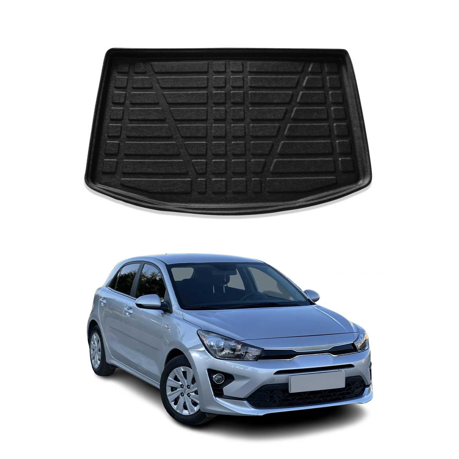 2018-2023 Kia Rio Hatchback Cargo Liner Trunk Mat All Weather Black