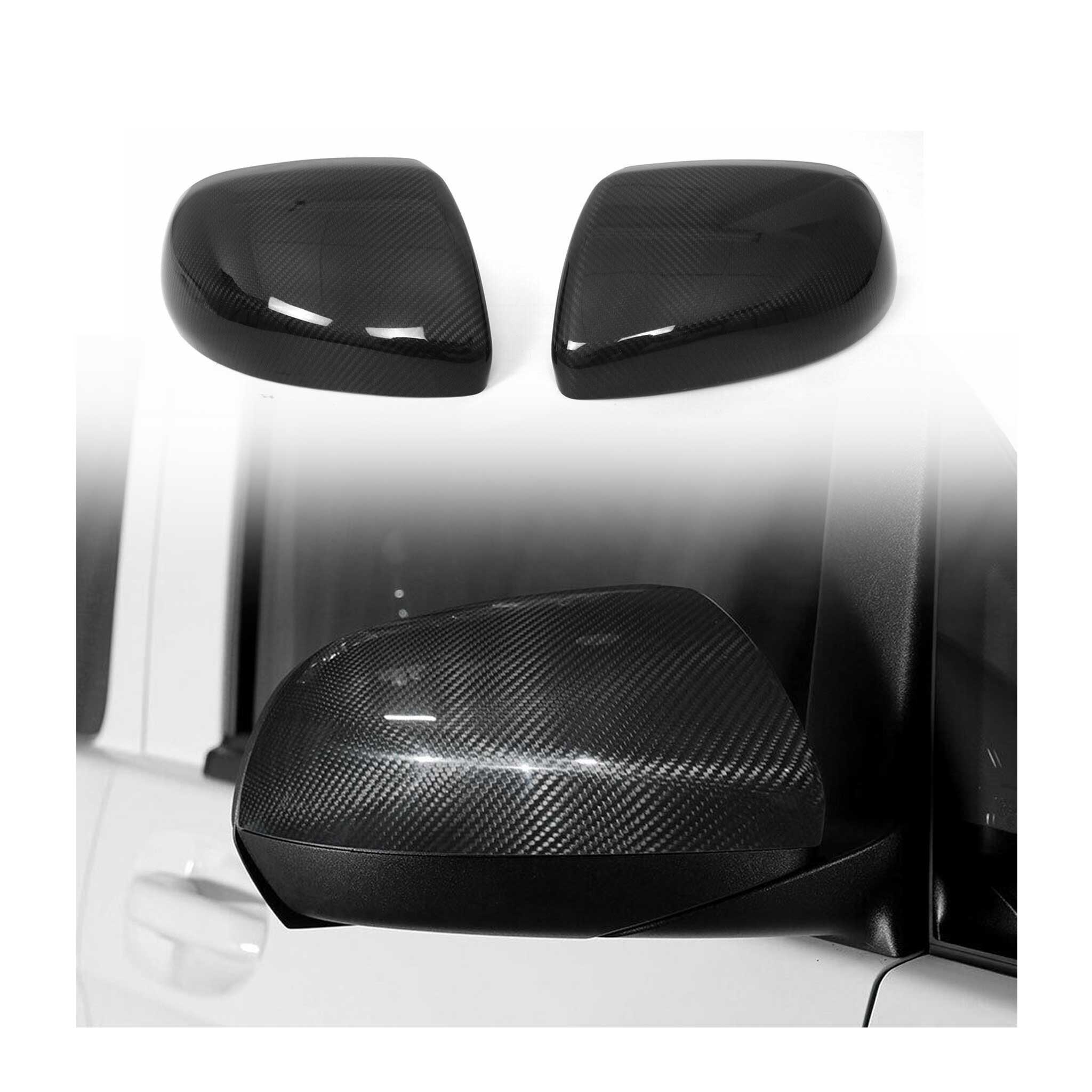 2016-2024 Mercedes Metris Side Mirror Cover Caps Carbon Fiber Black 2Pcs