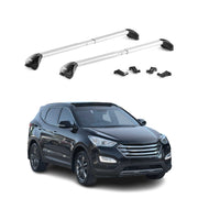 2013-2018 Hyundai Santa Fe Roof Rack Cross Bars Silver