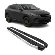 2023-2025 Dodge Hornet Running Boards Side Steps Silver & Black