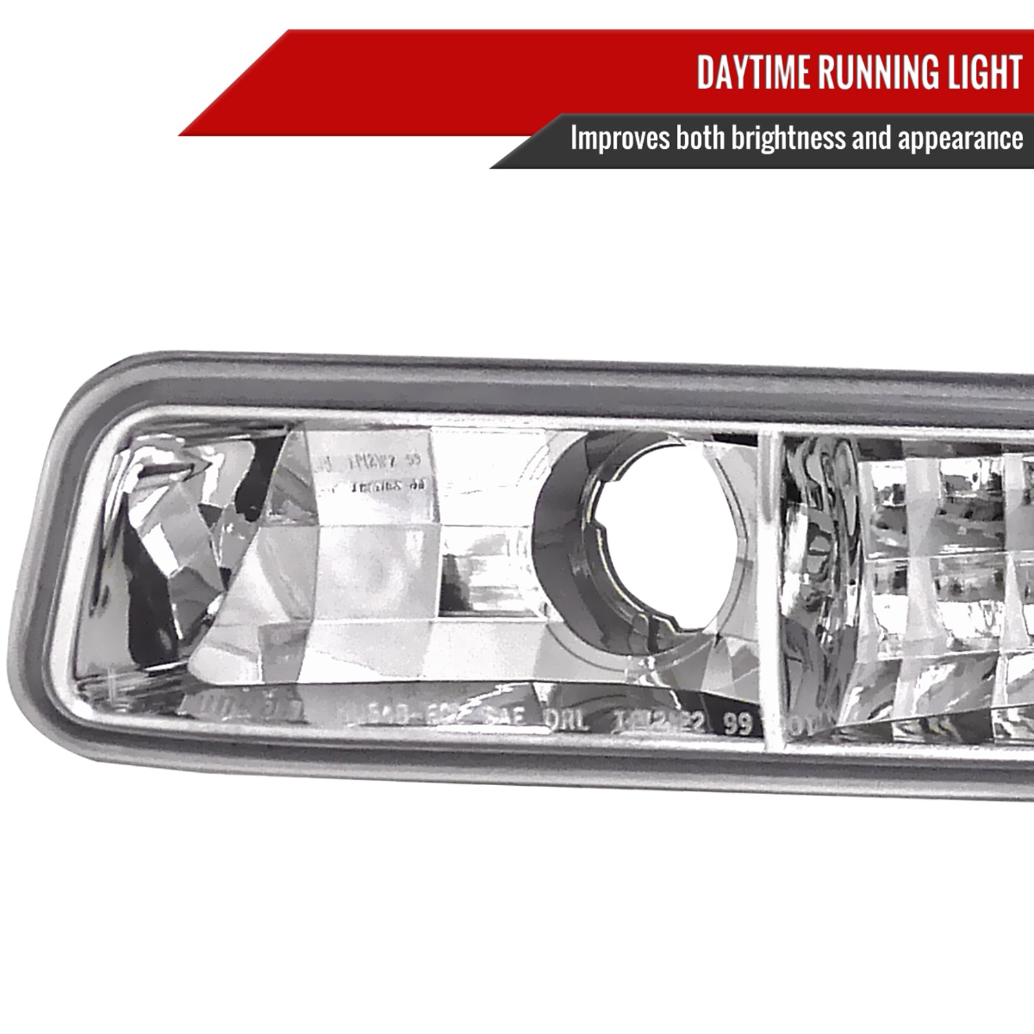 1999-2006 GMC Sierra/Yukon XL/SLT Dual Halo Headlights&Bumper Lights Chrome
