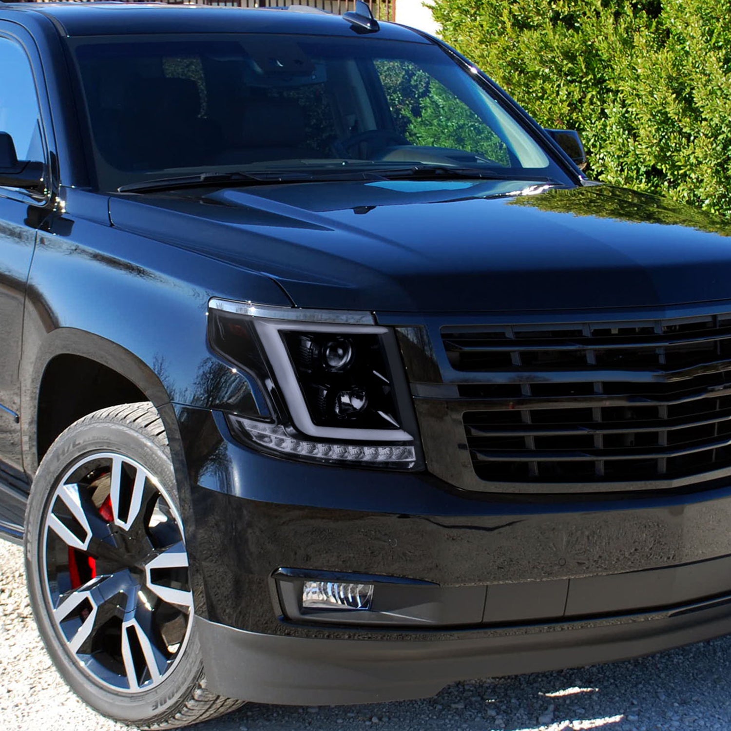 2015-2020 Chevy Tahoe Suburban/ Suburban 3500HD Headlights LED Signal Smoke