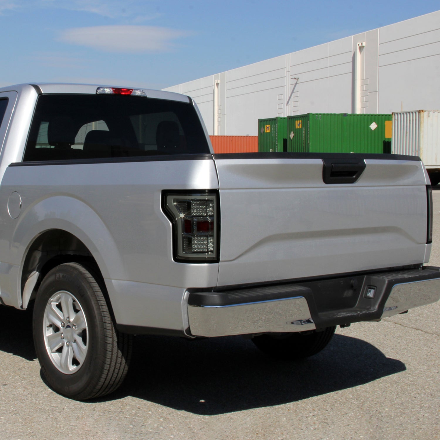 2015-2017 Ford F-150 LED Tail Lights Chrome Housing/Smoke Lens