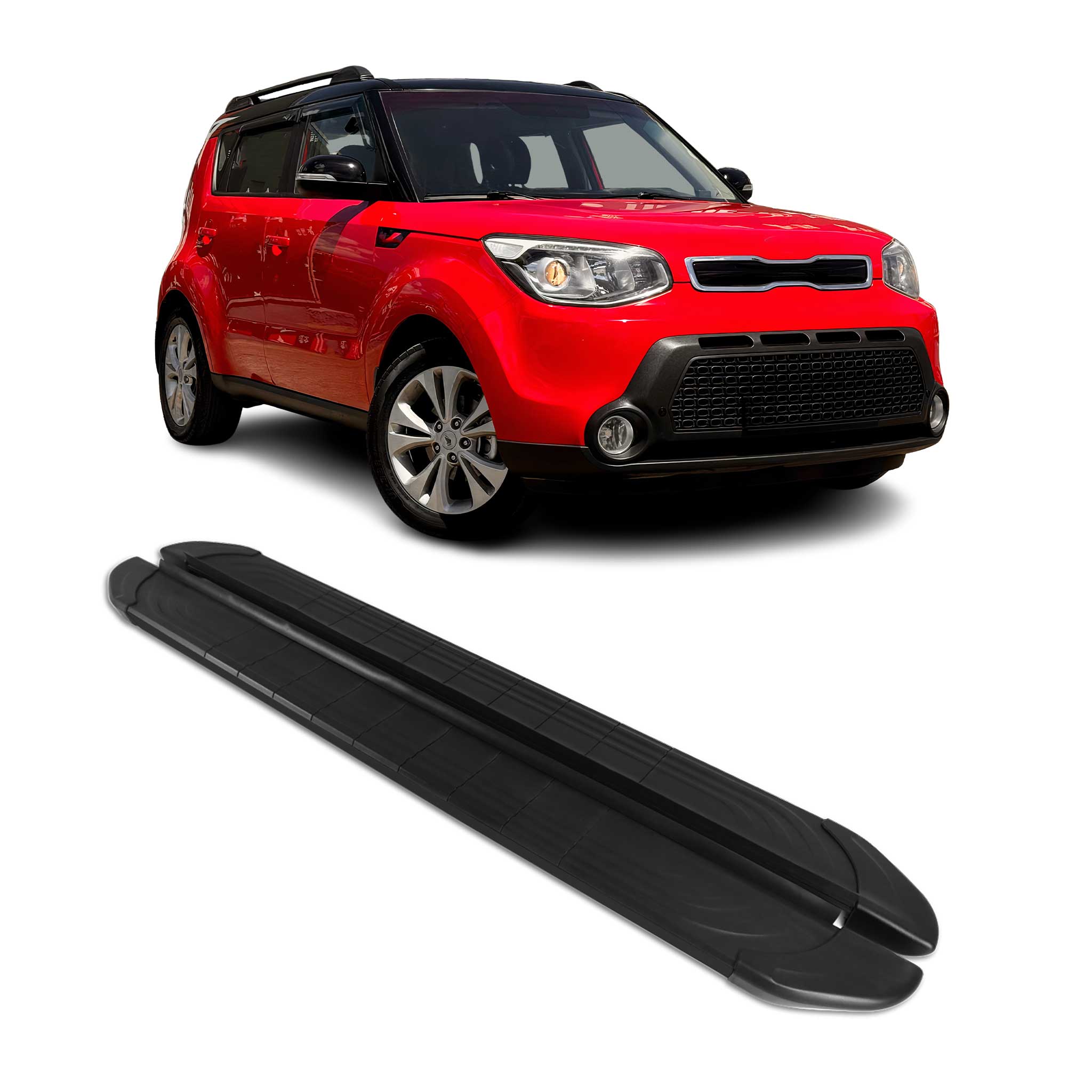2014-2019 Kia Soul Running Boards Side Steps Black