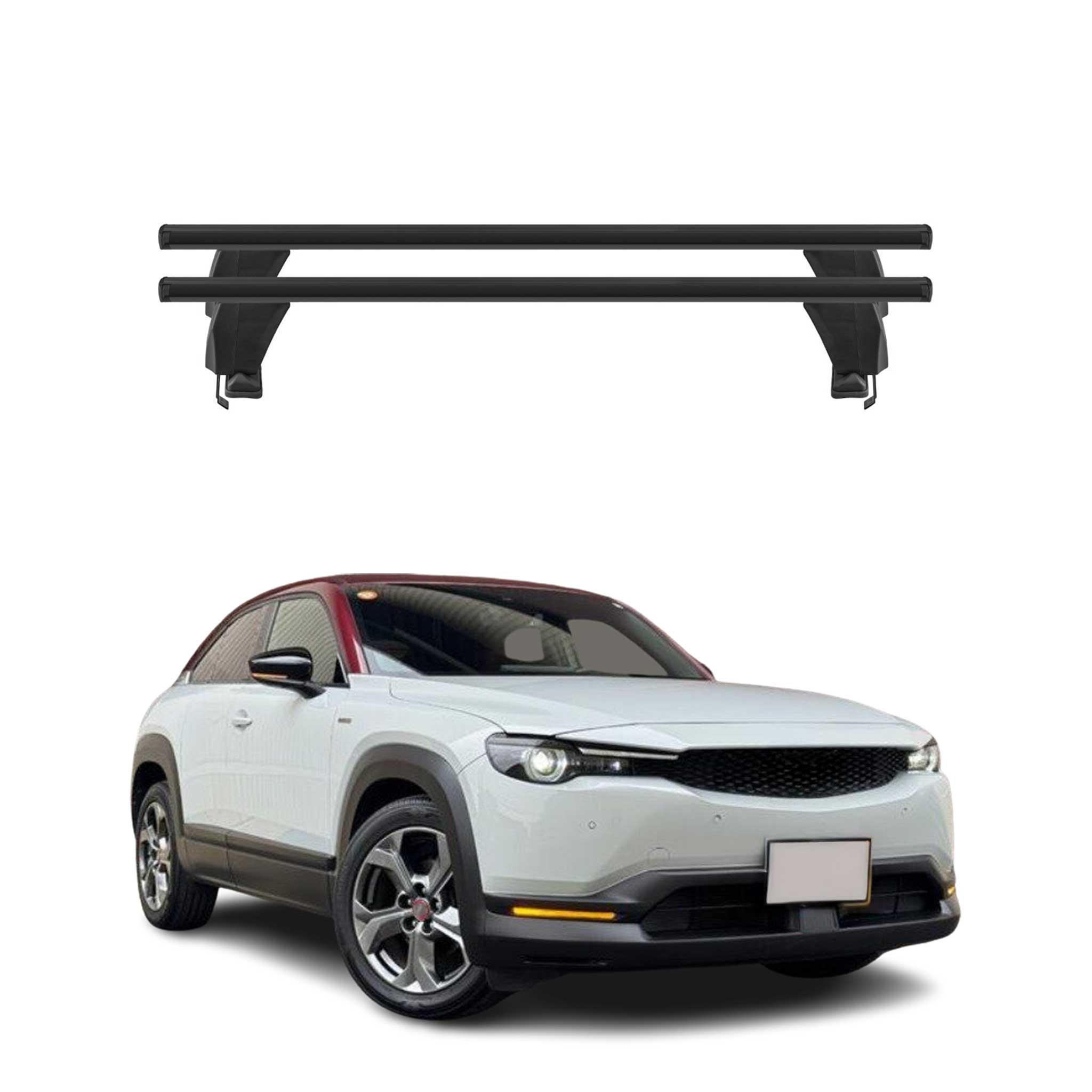2022-2023 Mazda MX-30 EV Roof Rack Cross Bars Black