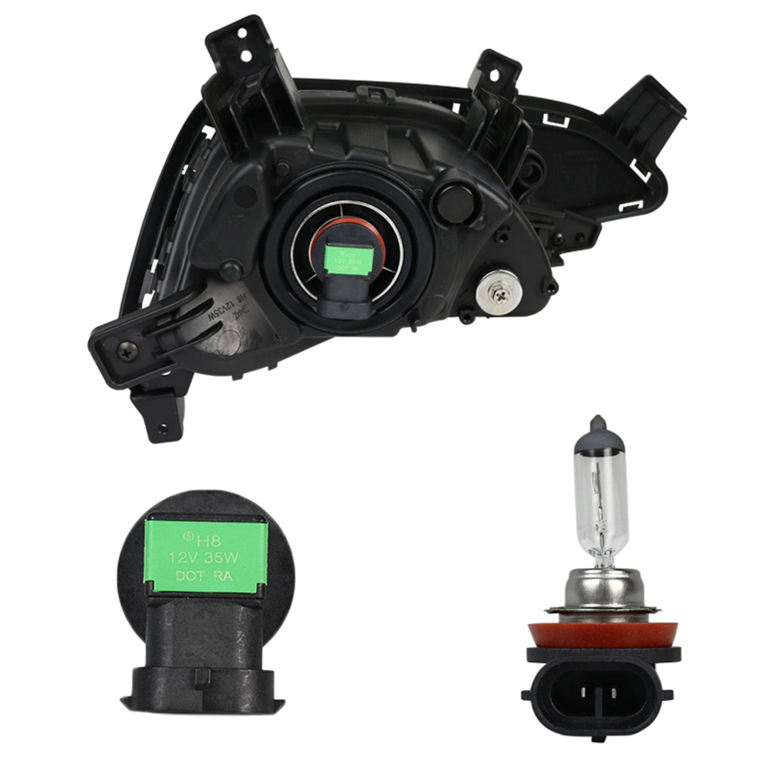 2016-2018 Hyundai Tucson H8 Fog Lights Chrome Housing/Clear Lens