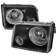 1993-1997 Ford Ranger Headlights Integrated H3 Projector Fog Light Black