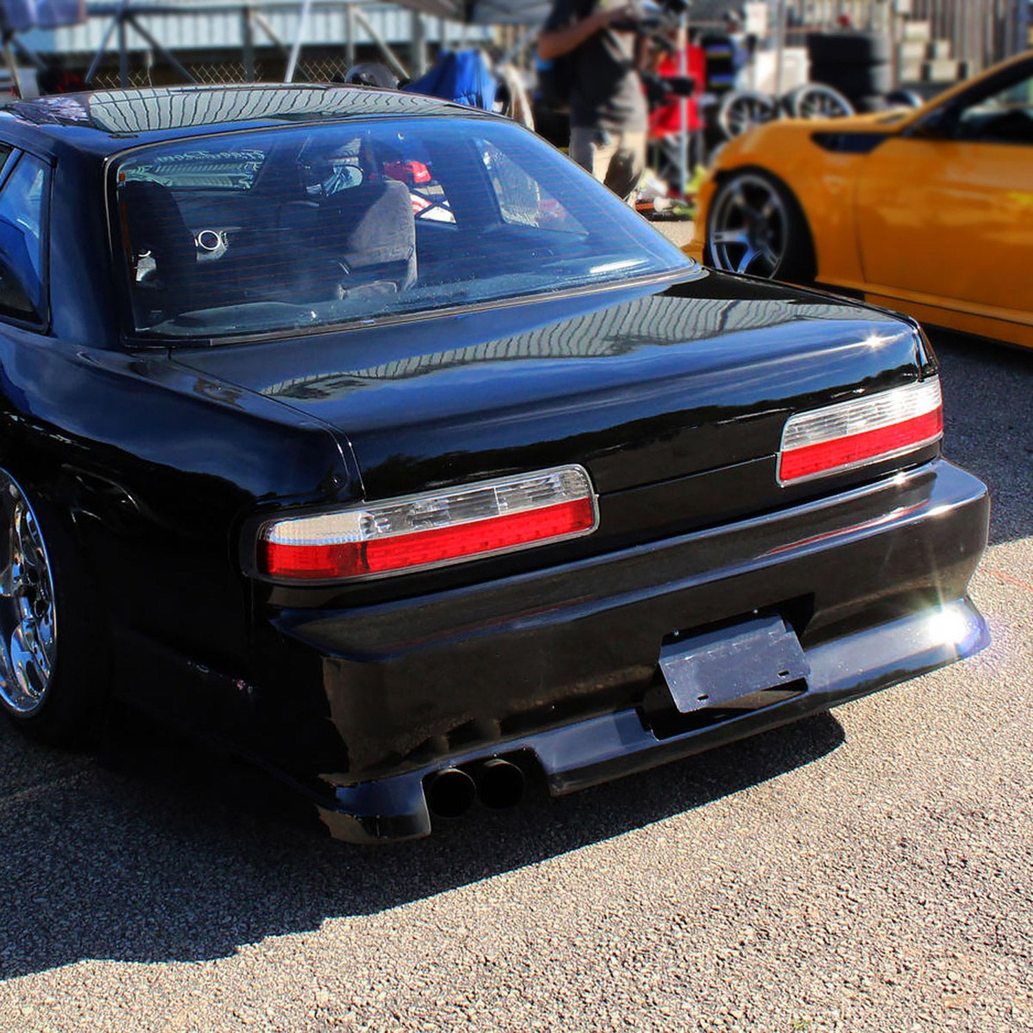 1989-1994 Nissan 240SX S13 Coupe LED Tail Lights Chrome Housing/Clear Lens