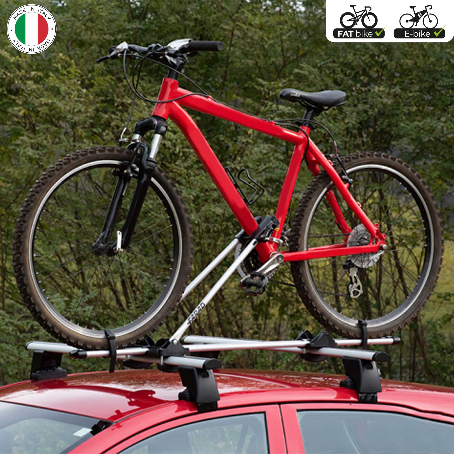 Bike Rack Mount Bicycle Carrier Lightweight Durable Steel Silver
