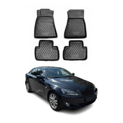 2006-2013 Lexus IS350 RWD Floor Mats Liners Full Set All Weather Black