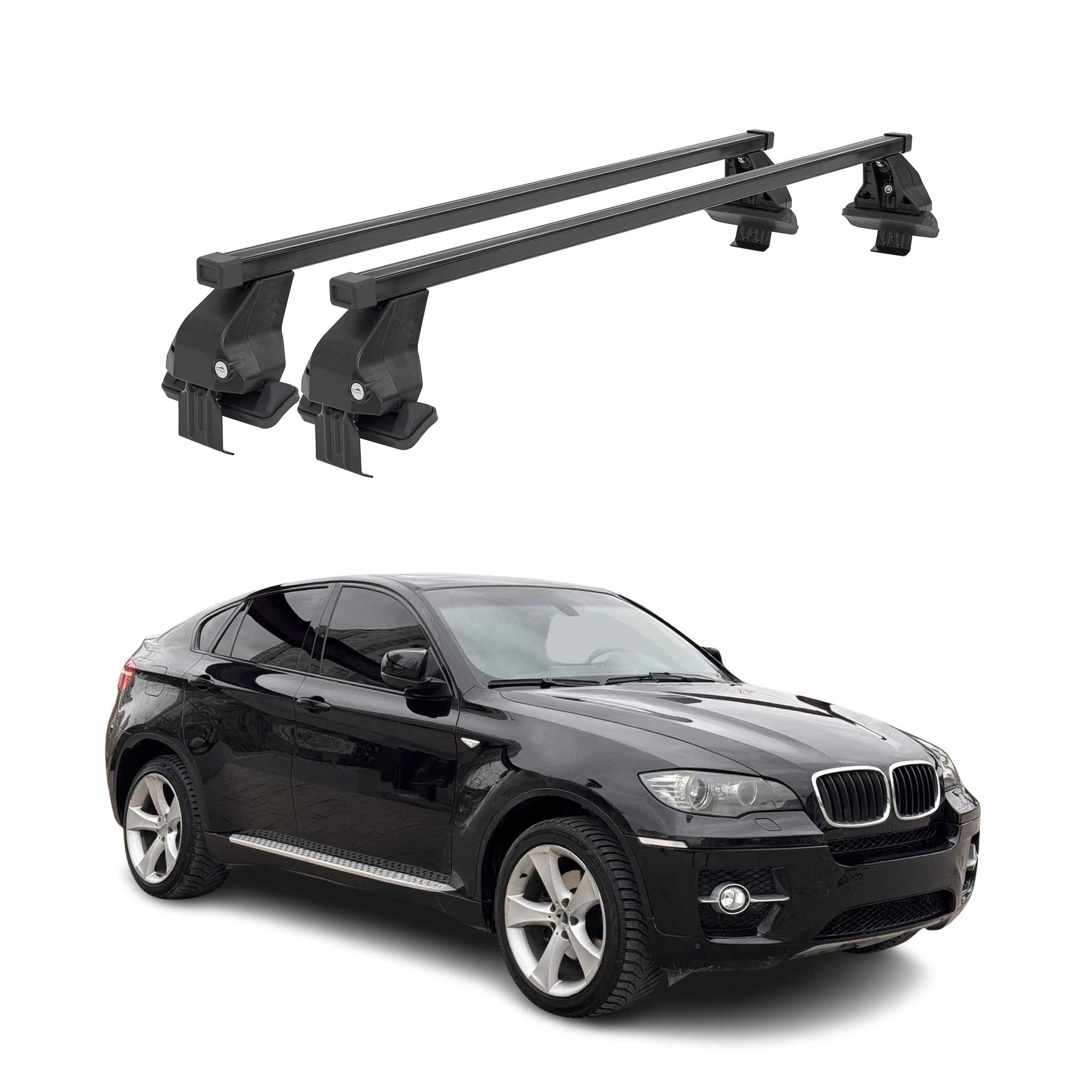 2008-2014 BMW X6 E71 & E72 Roof Rack Cross Bars Black