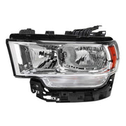 For Dodge RAM 2500 3500 2019-2024 Factory Style Crystal Headlight Driver Side Only Chrome Housing Clear Lens