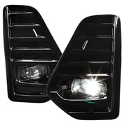 2021-2022 Nissan Kicks LED Fog Lights Kit Glossy Black Housing/Clear Lens