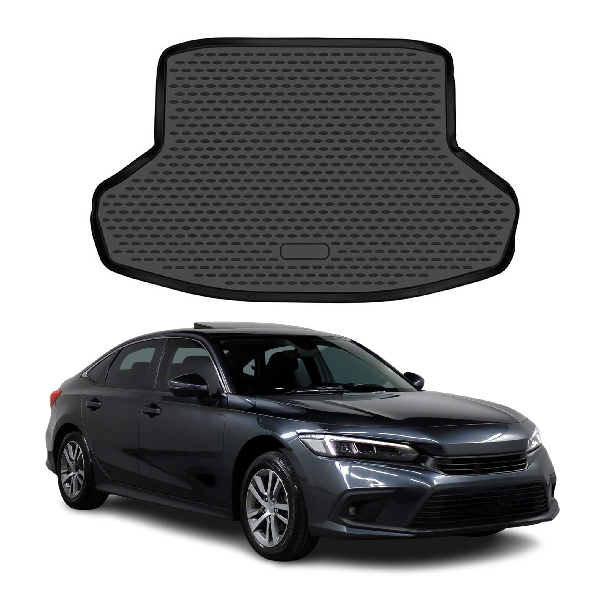 OMAC Cargo Mats Liner for Honda Civic 11.gen 2022-2026 Sedan Trunk Mat TPE Black