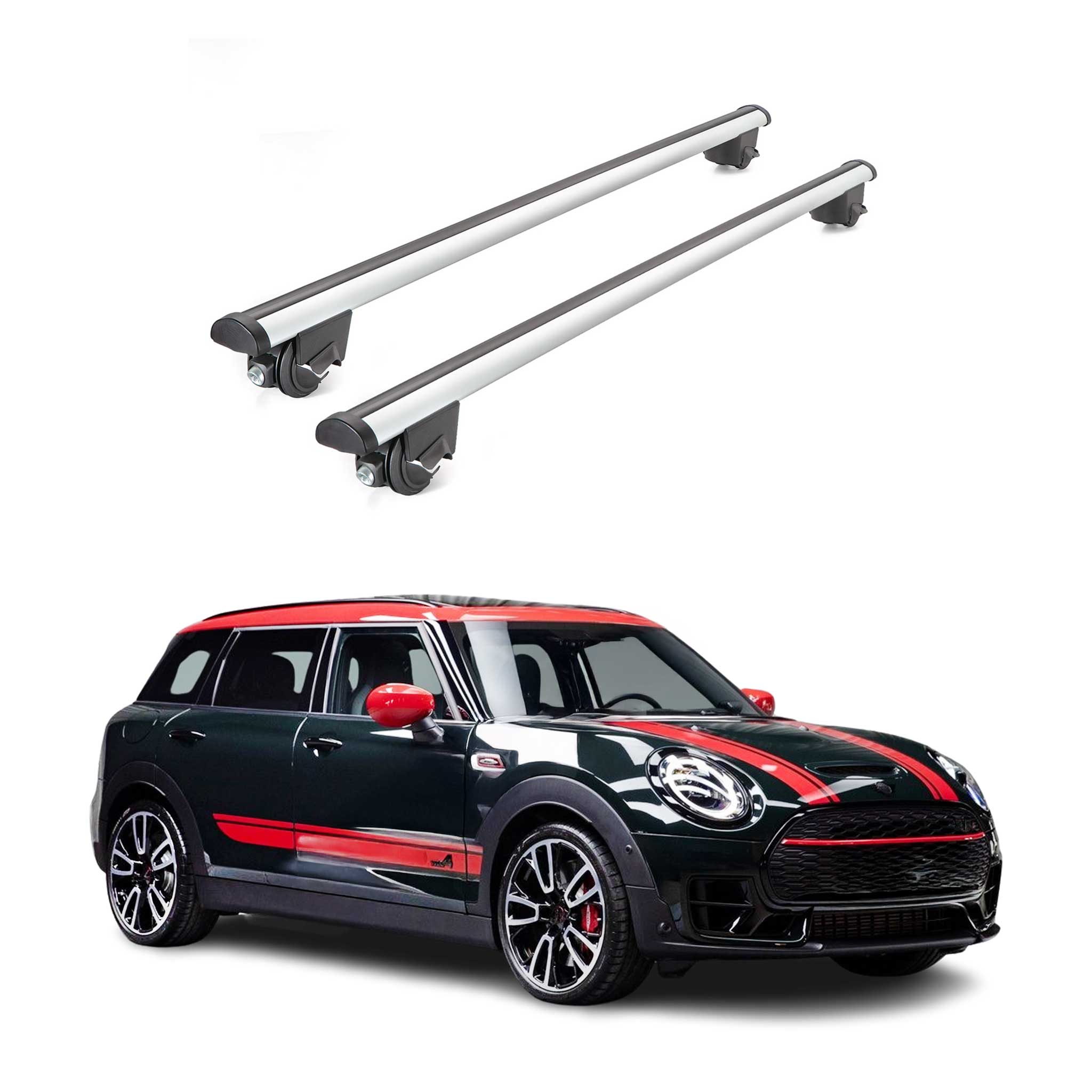 2016-2024 Mini Cooper Clubman F54 Roof Rack Cross Bars Silver