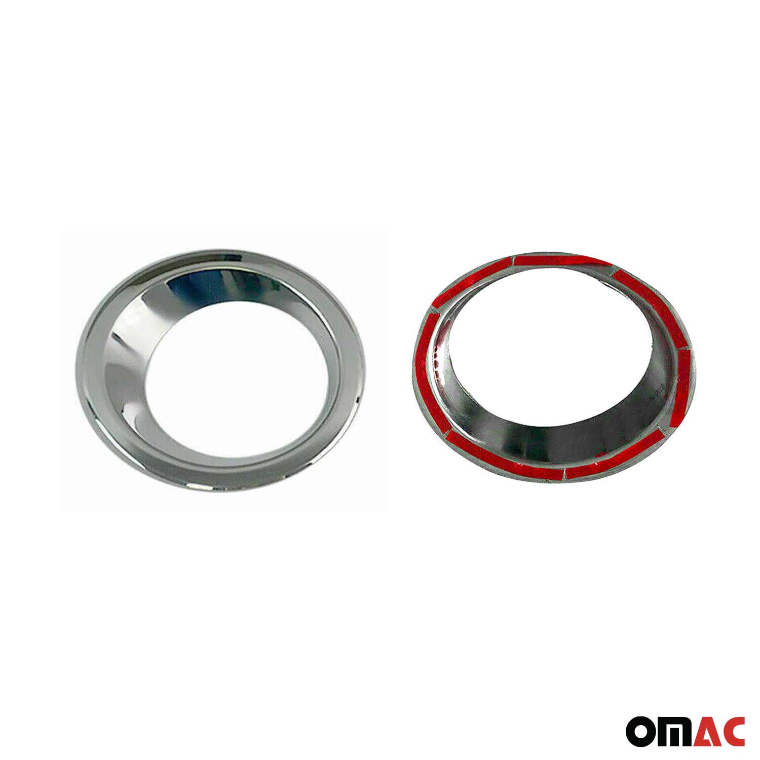 2010-2013 Kia Soul Fog Light Lamp Bezel Cover Stainless Steel Silver 2 Pcs