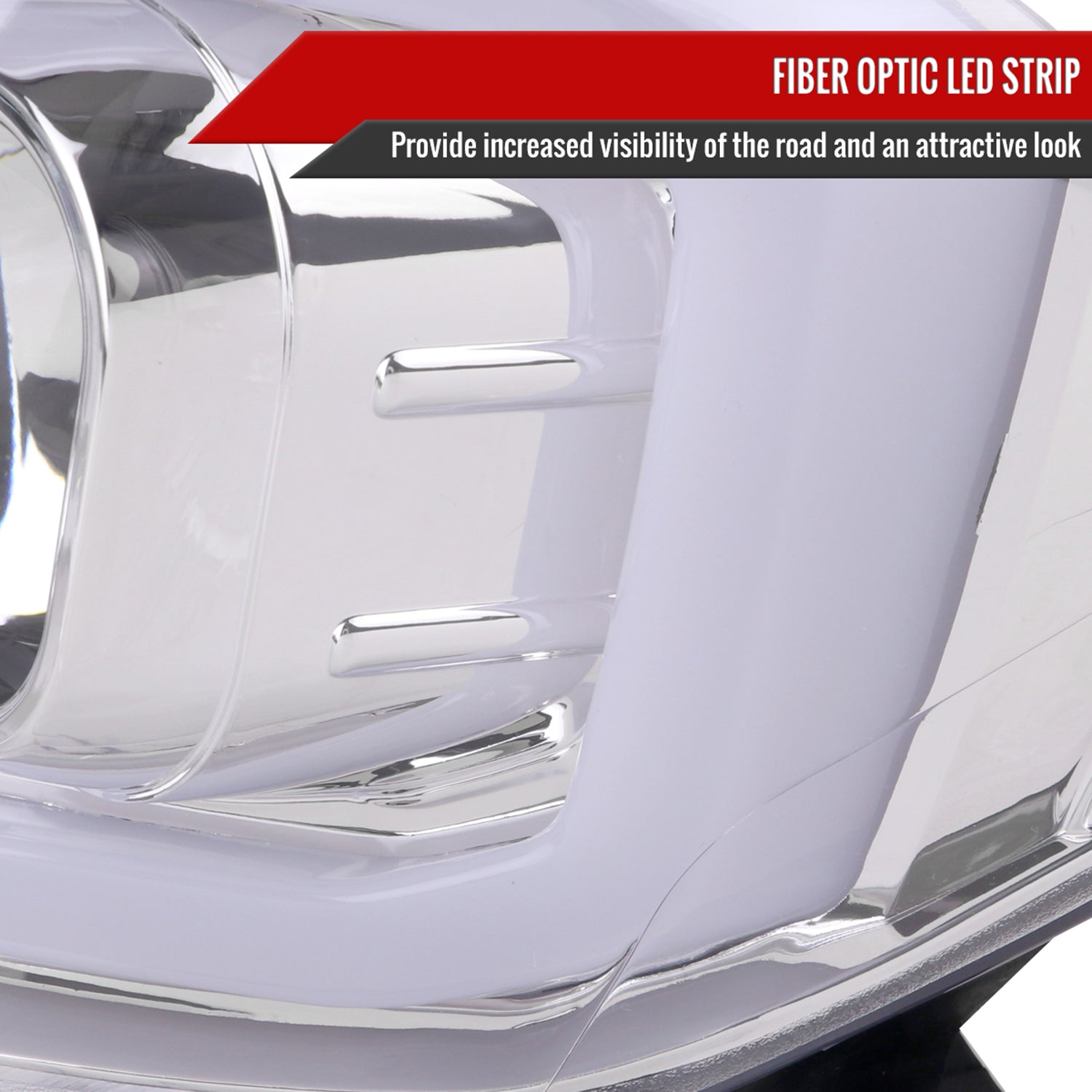 2016-2023 Toyota Tacoma Switchback LED C-Bar Projector Headlights Chrome/Clear