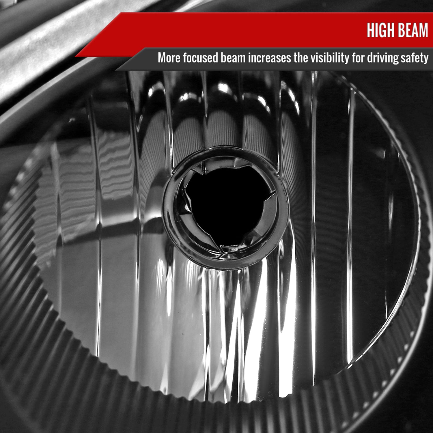 2004-2007 Chevy Malibu Factory Headlights w/Amber Reflectors Matt Black/Clear